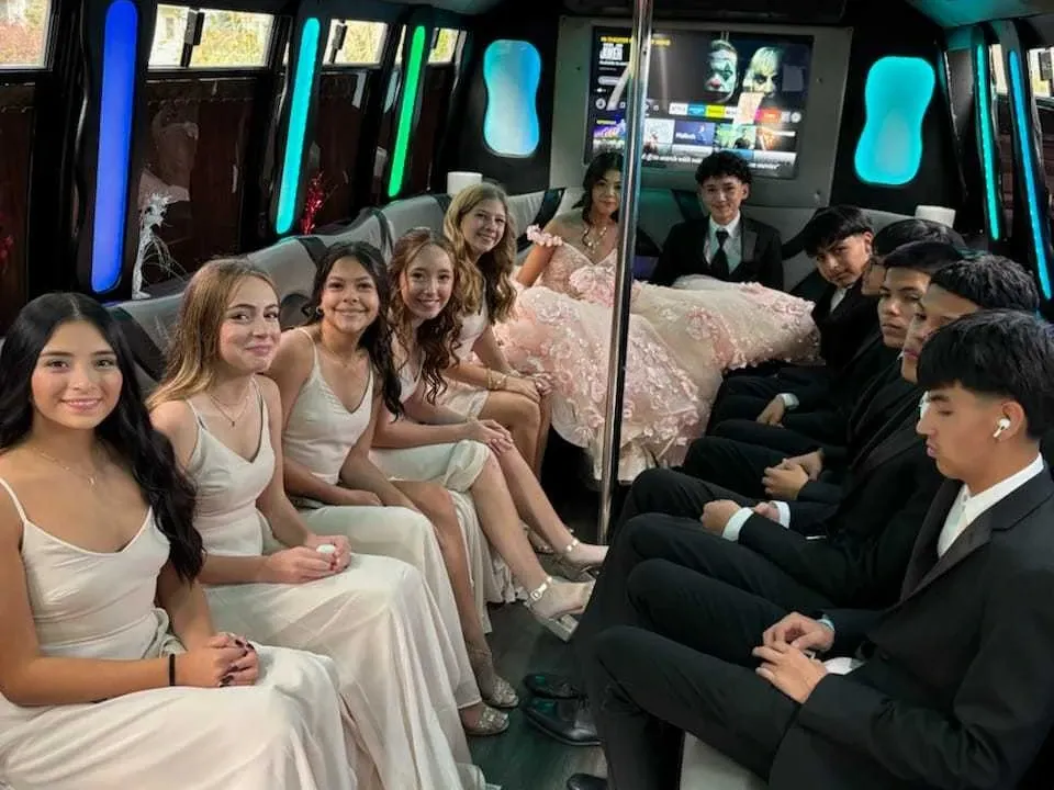 Black Mercedes-Benz Party Buses; view 6