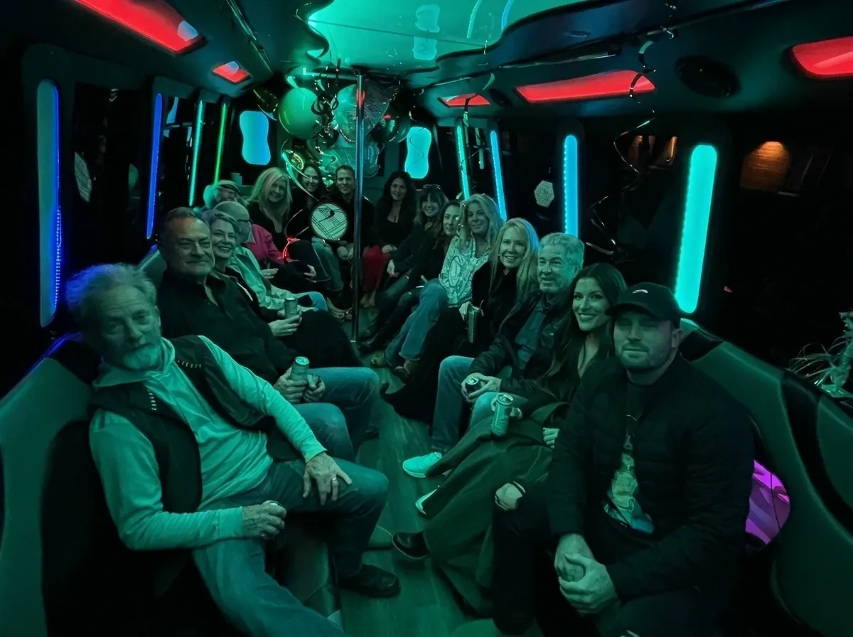Black Mercedes-Benz Party Buses; view 4