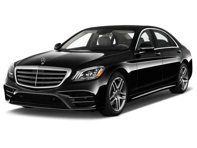 Black Mercedes-Benz S-Class for wedding car rental in Sacramento, CA