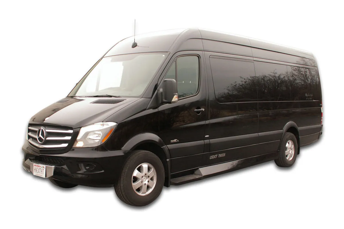 Mercedes-Benz Sprinter Limousine — 10 Passengers Mercedes-Benz Sprinter Limousine — 10 Passengers for party bus rental