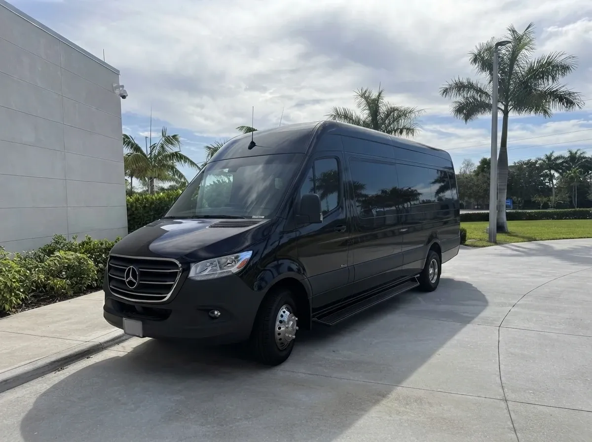 Black Mercedes-Benz Sprinter Limousine on offer
