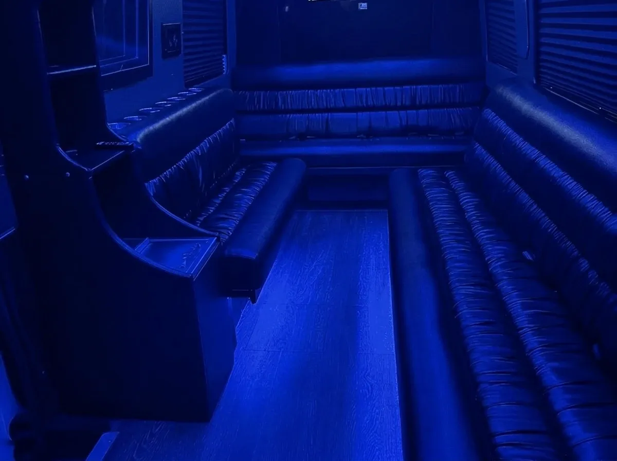 White Mercedes-Benz Sprinter Limousine; view 2