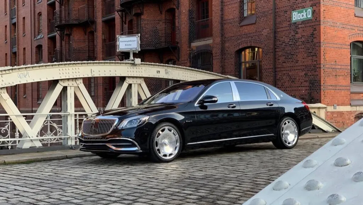 Black Mercedes-Maybach 62 for wedding car rental in Yonkers, NY
