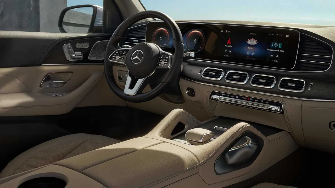 Mercedes-Maybach GLS interior for wedding car rental in Deer Park, NY
