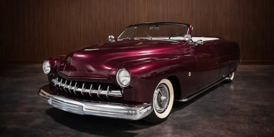 Mercury Lead Sled 1951 Vintage Red Mercury Lead Sled 1951 Vintage with convertible roof for wedding car rental