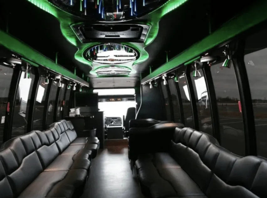Party Bus interior for party bus rental in Iowa Party Bus interior for party bus rental in Iowa