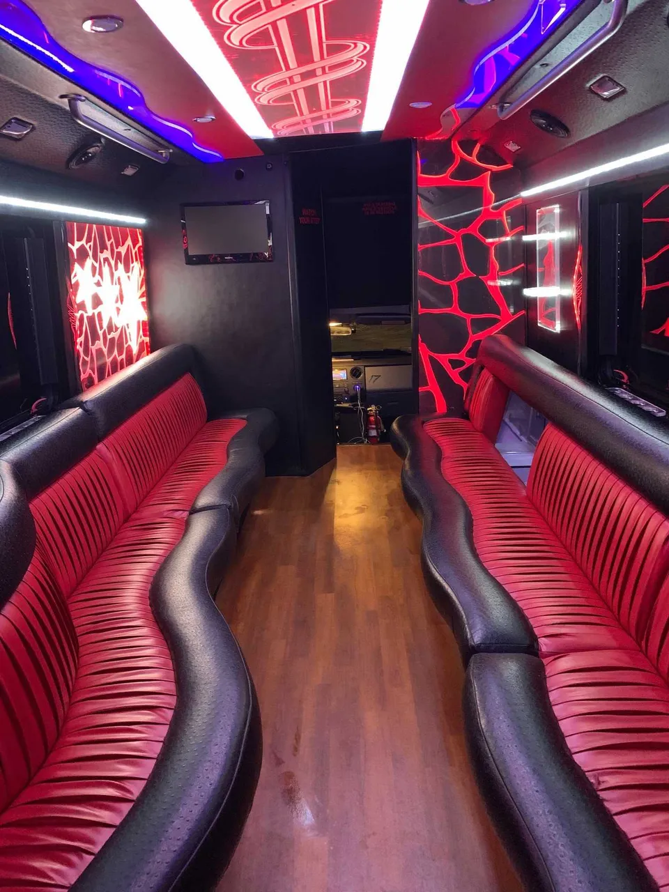 Party Bus - Frank SInatra interior for party bus rental in Palm Coast, FL