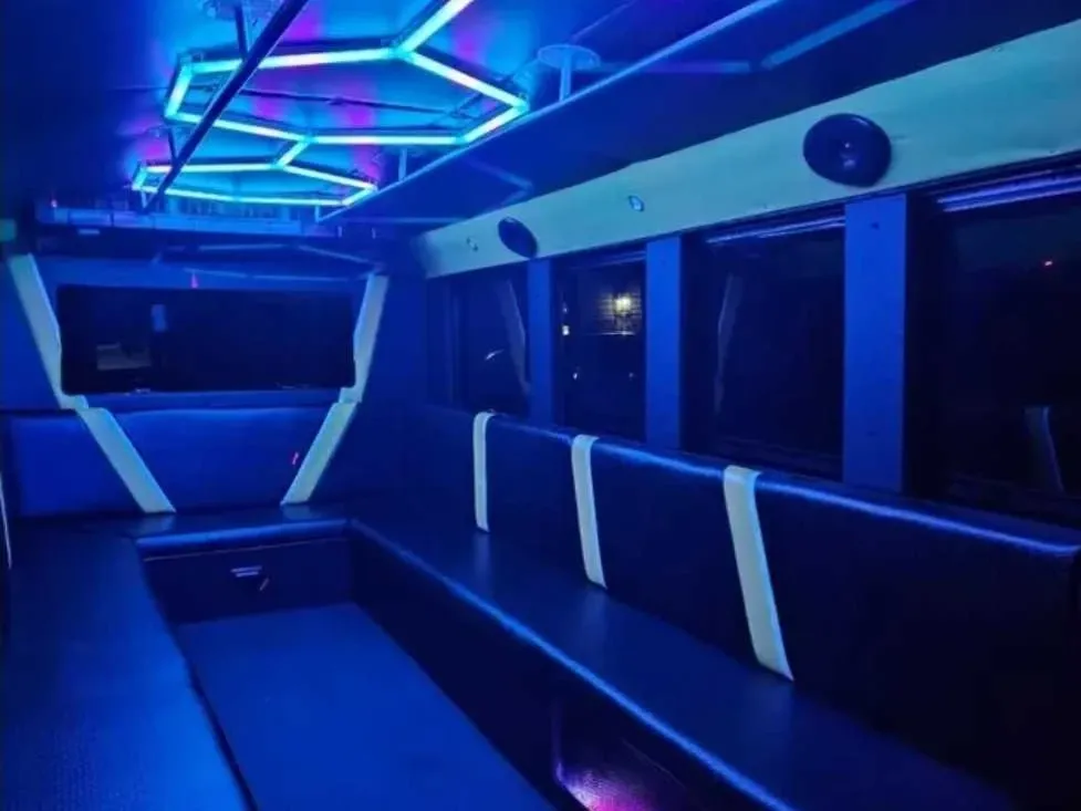 White Party Time Bus on offer