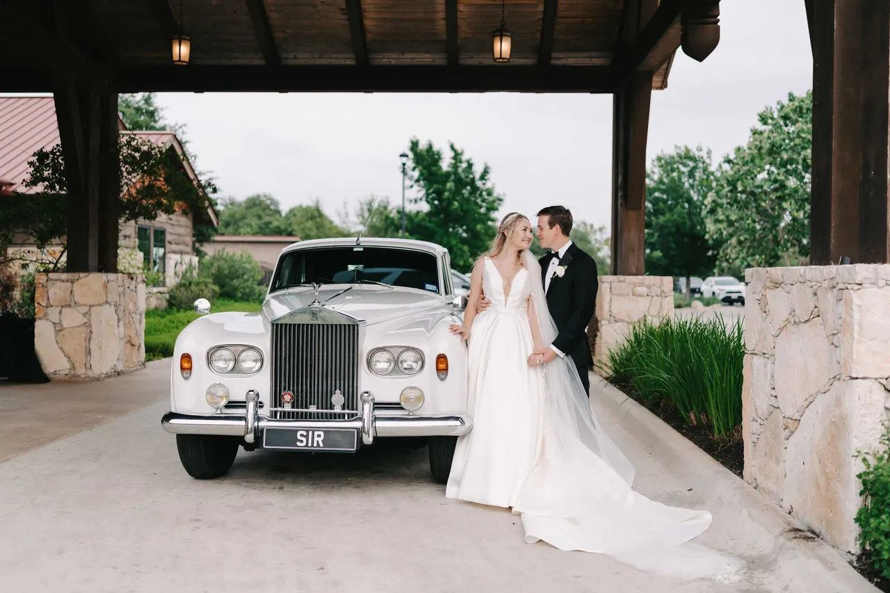 White Rolls-Royce exterior, photo 3 for wedding car rental in San Antonio, TX