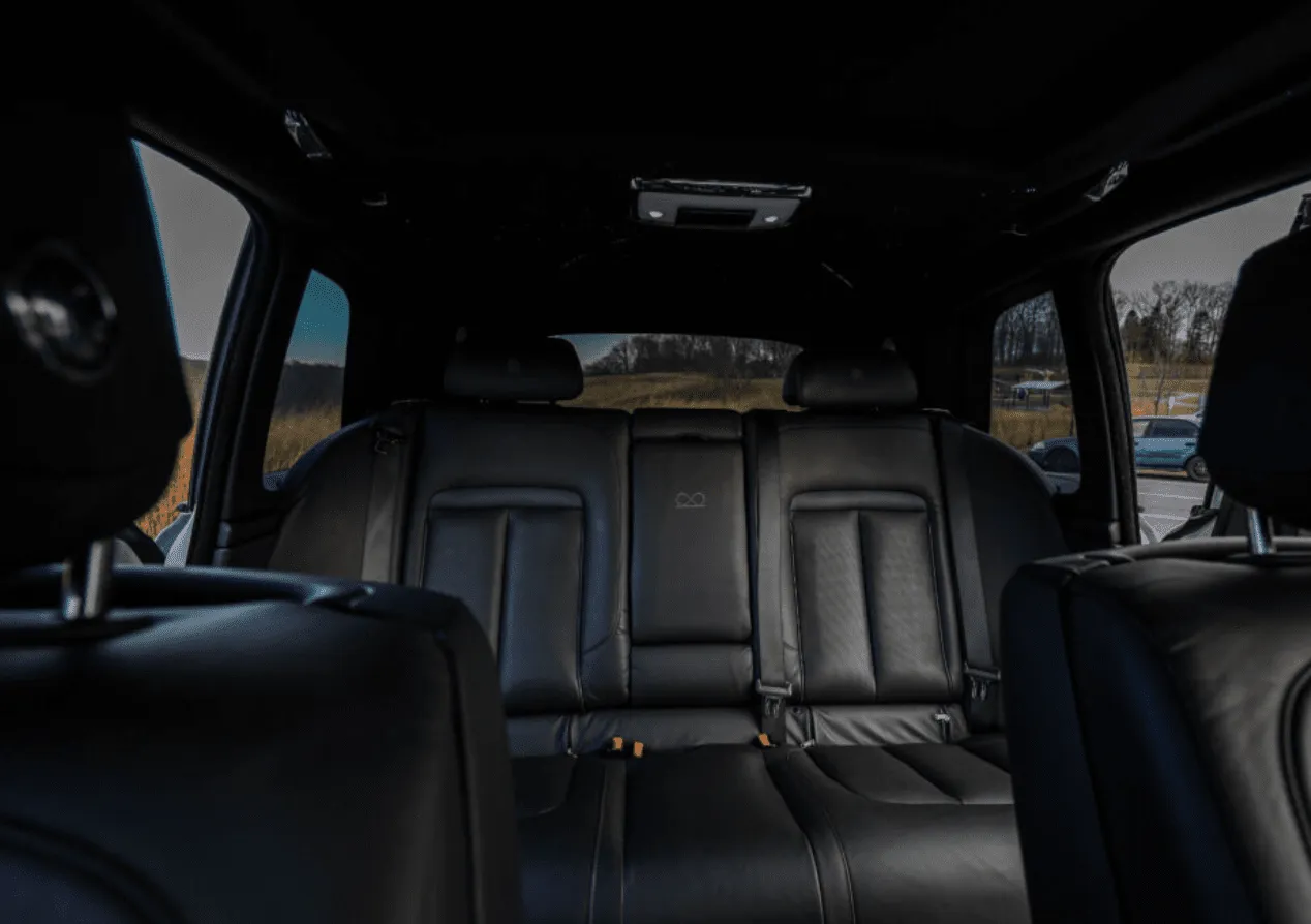 Rolls-Royce Cullinan interior for limo rental in Dickerson, MD