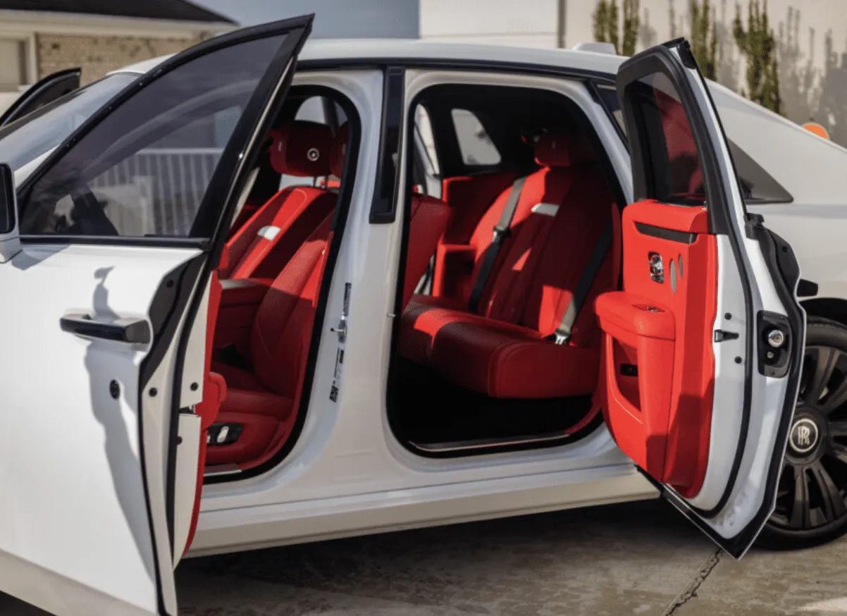 Rolls-Royce Ghost interior for limo rental in Dickerson, MD