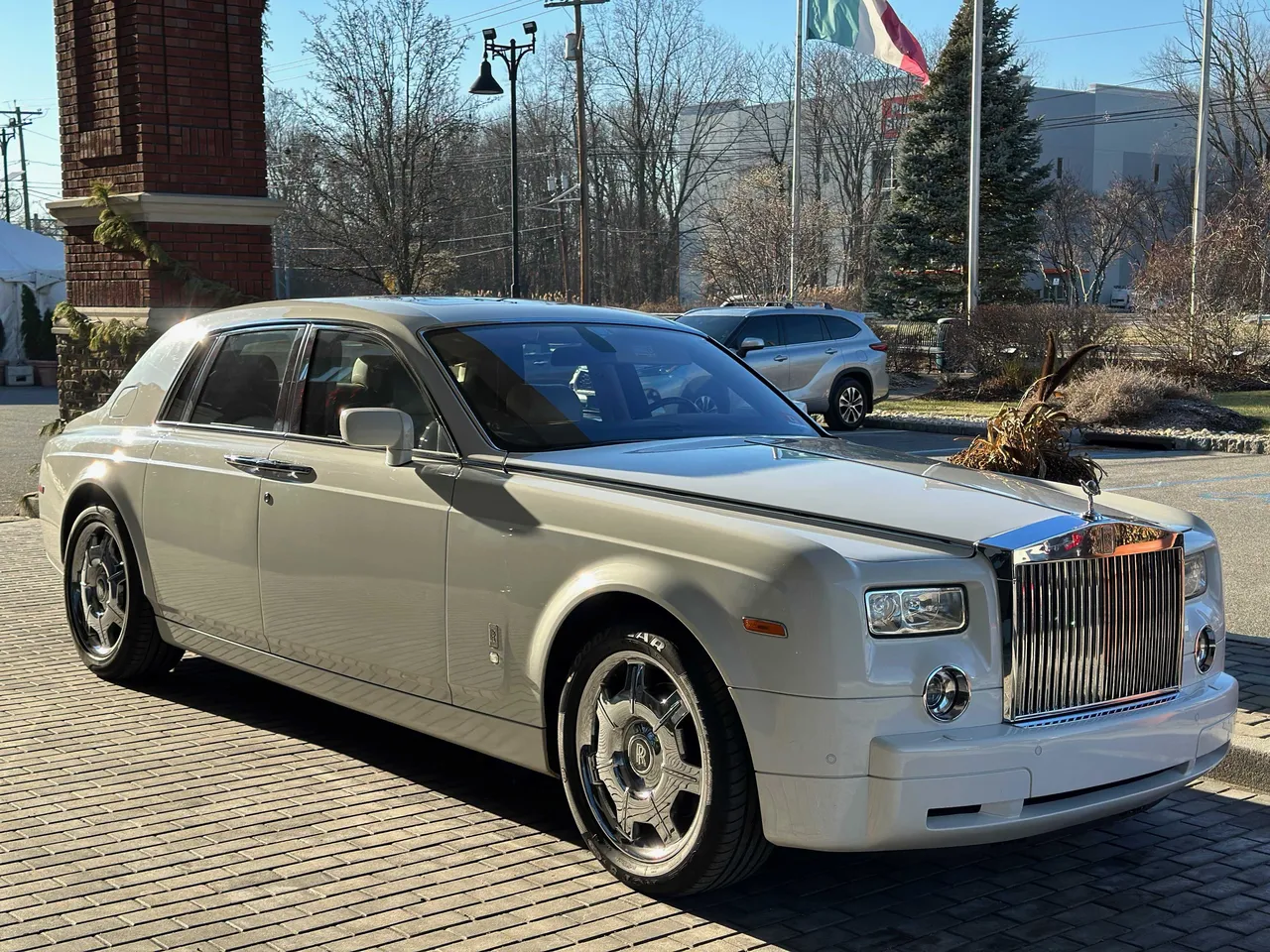 White Rolls-Royce Phantom for limo rental in West Orange, NJ