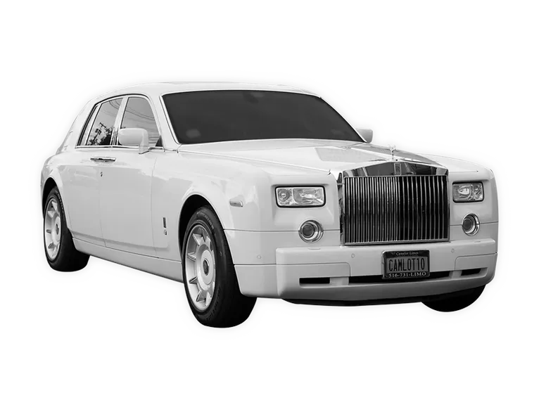 White Rolls-Royce Phantom for limo rental in Lindenhurst, NY