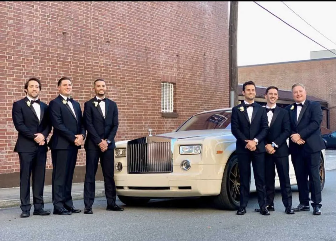 White Rolls Royce Phantom for wedding car rental in Pinetta, FL