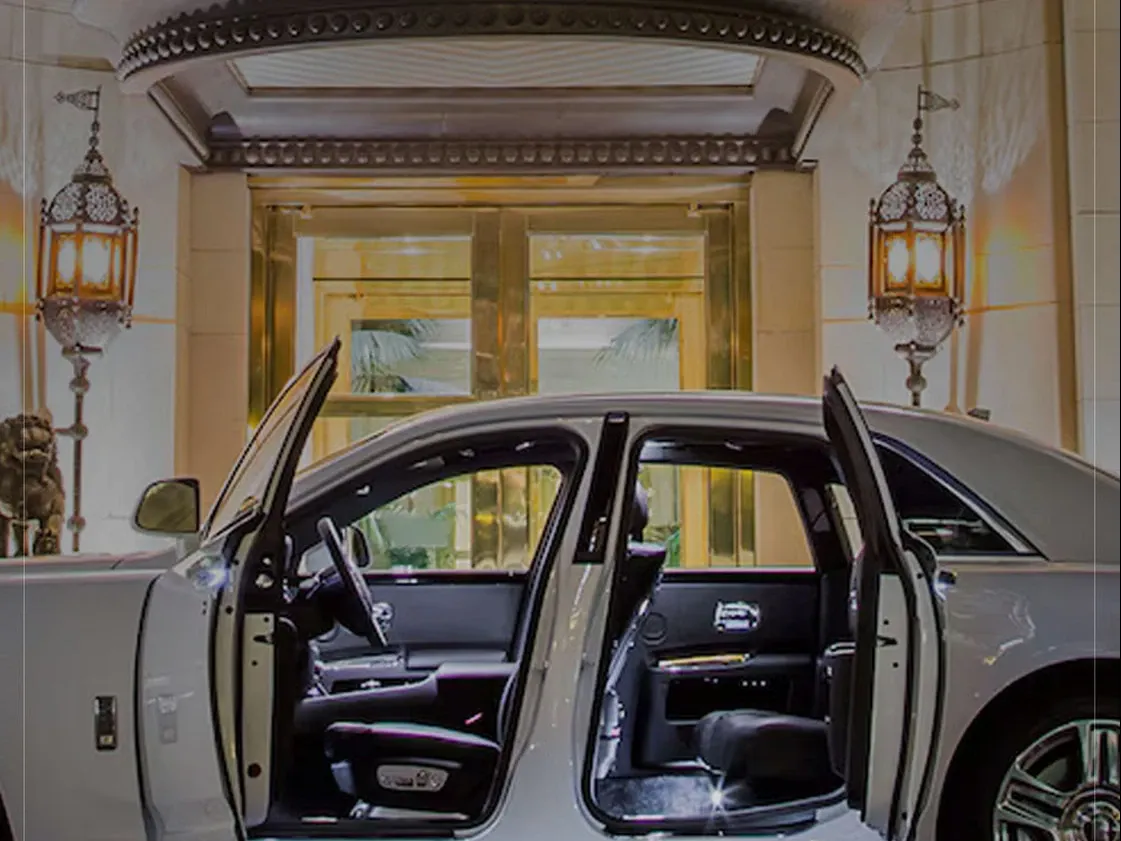 White Rolls-Royce Phantom and Rolls-Royce Ghost; view 2
