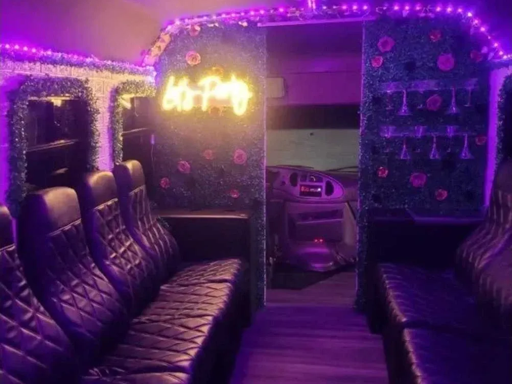 Pink Rose Party Bus; view 3