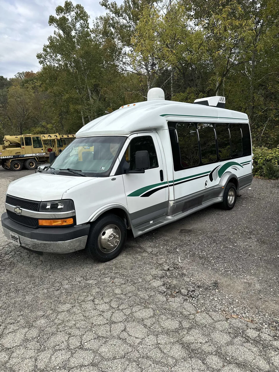 White Small party bus exterior for party bus rental in Palm Coast, FL