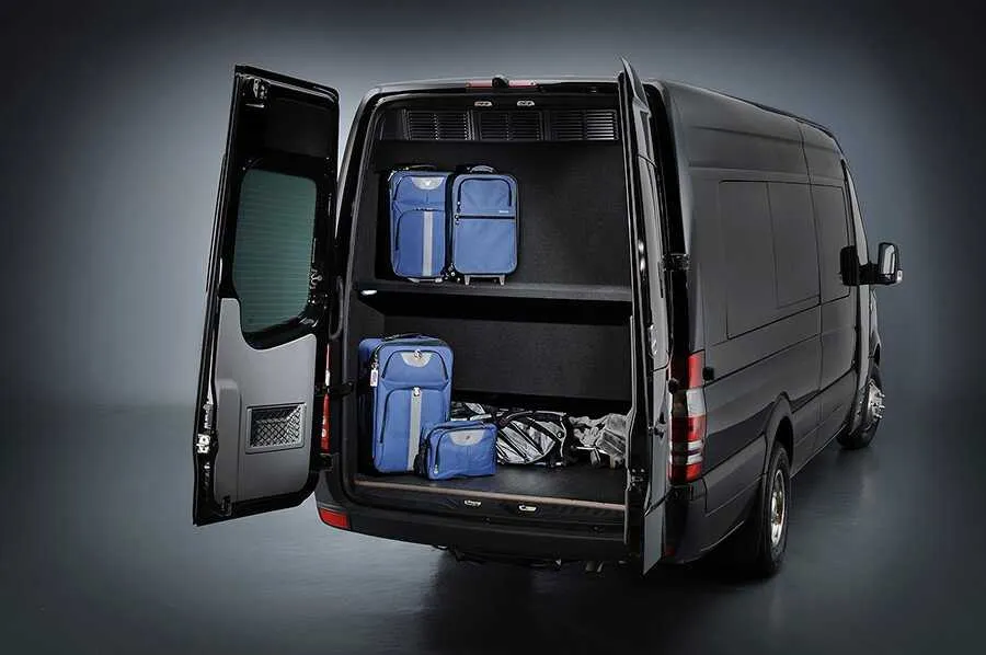 Black Mercedes Party bus- 12 pax exterior, photo 3 for party bus rental in Palm Coast, FL