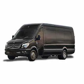 Black Mercedes Party bus- 12 pax exterior, photo 4 for party bus rental in Palm Coast, FL