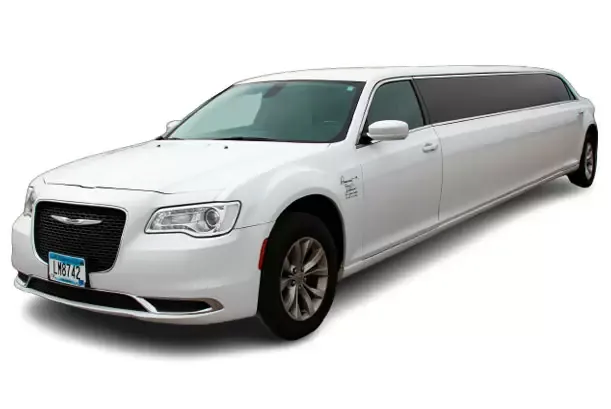 White Chrysler 300 Stretch Limousine for limo rental in Slater, MO