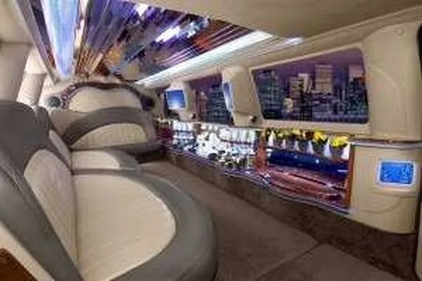 White Ford Excursion Limousine on offer