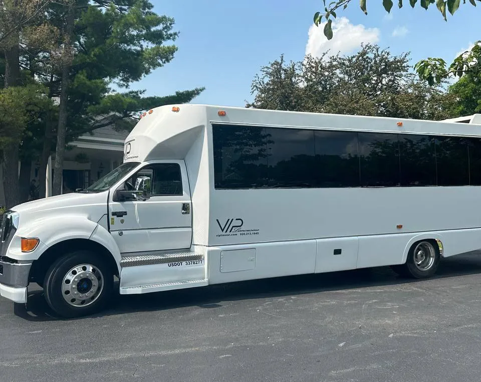 White Tiffany Party Bus White Tiffany Party Bus for party bus rental